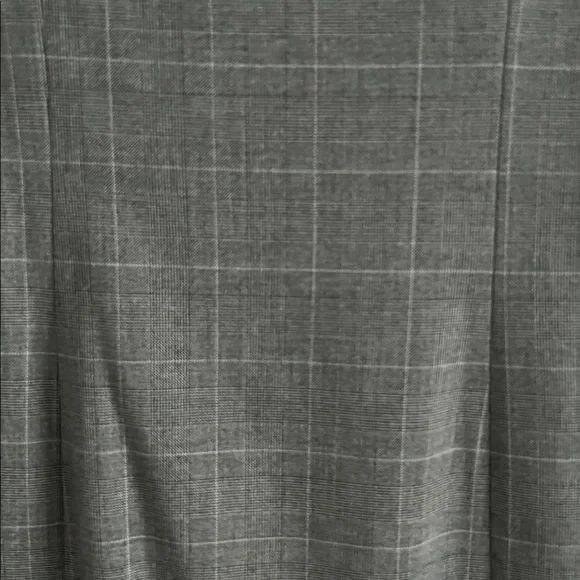 Armani Jeans Asymetrical Flap Dress Plaid Gray Black White size 6 - Picture 8 of 9